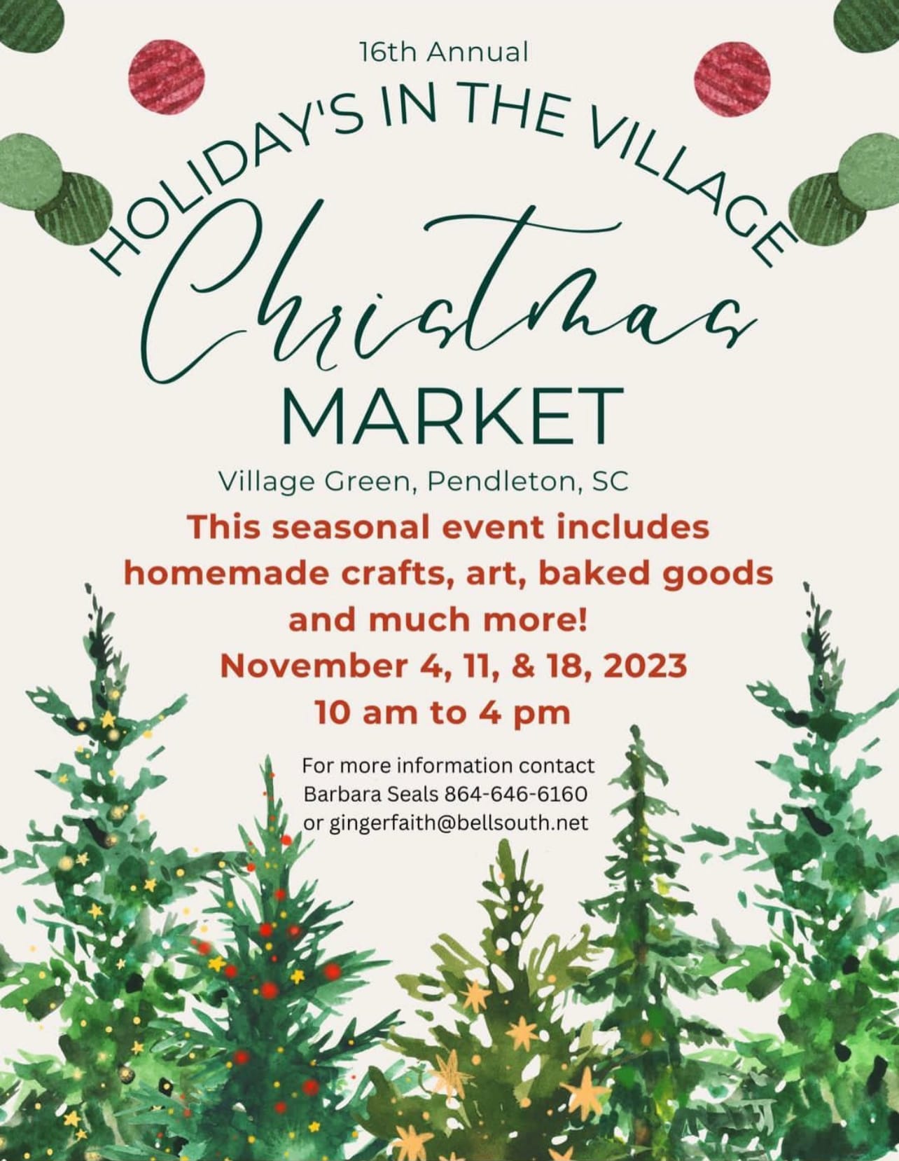 16th Annual Holiday's in the Village: Christmas Marker
